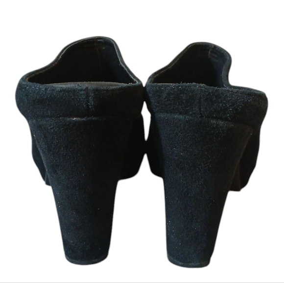 Cordani Black Suede Mule Heels Women's size 7 - Picture 7 of 12